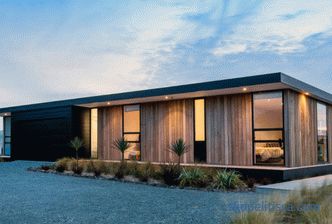 Casa de armazón con techo plano: materiales y tecnología de construcción.