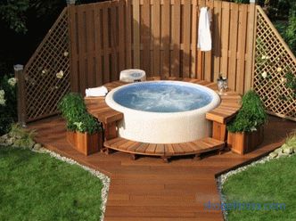 Piscinas de spa para jardinería: características, beneficios, variedades (estacionarias, portátiles, inflables)