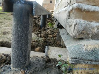Fortalecimiento de los cimientos de una casa privada de ladrillos, cómo fortalecer y fortalecer los viejos cimientos, foto