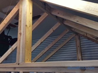 Construcción del techo de la casa: etapas de construcción y métodos de fijación de elementos.