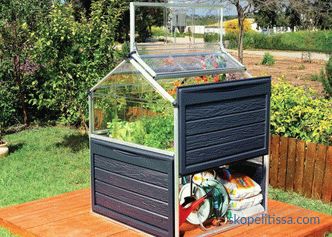 Mini invernadero de policarbonato, mini invernadero para jardín, foto y video.