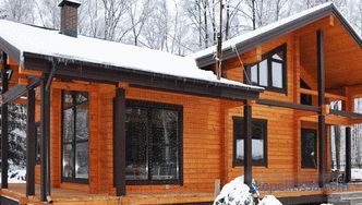 Casas de invierno de una barra llave en mano para residencias permanentes, proyectos y precios durante todo el año en Moscú