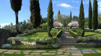 Jardín italiano - los principios básicos de la creación.