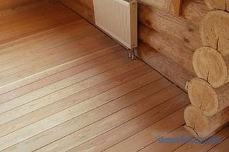 Calentando el suelo en una casa de madera - cómo y mejor