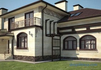 Diseño y estilos de la fachada de una casa de campo: ejemplos con fotos.
