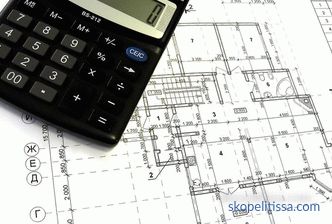 Calculadora en línea calculando materiales de construcción para la construcción de viviendas.