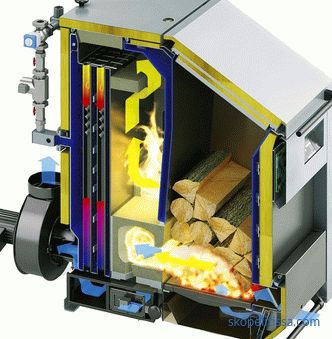 Calderas de leña para calefacción doméstica: ventajas y desventajas, selección de modelo