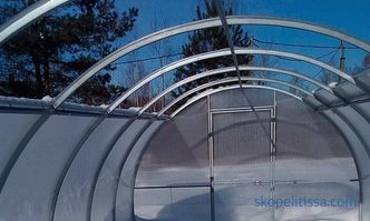 Invernadero de policarbonato con techo de apertura, invernadero de techo deslizante, invernadero de deslizamiento