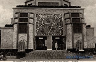 Estilo Art Deco - la historia de la creación y las características.
