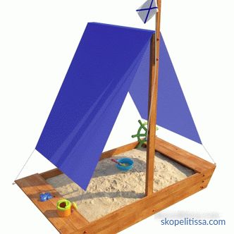 Todo sobre cajas de arena para niños con techo y su construcción en un sitio rural