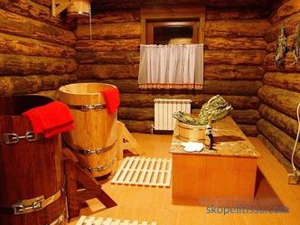 Proyectos de baños de madera de una casa de troncos, fotos, precios para la construcción en Moscú